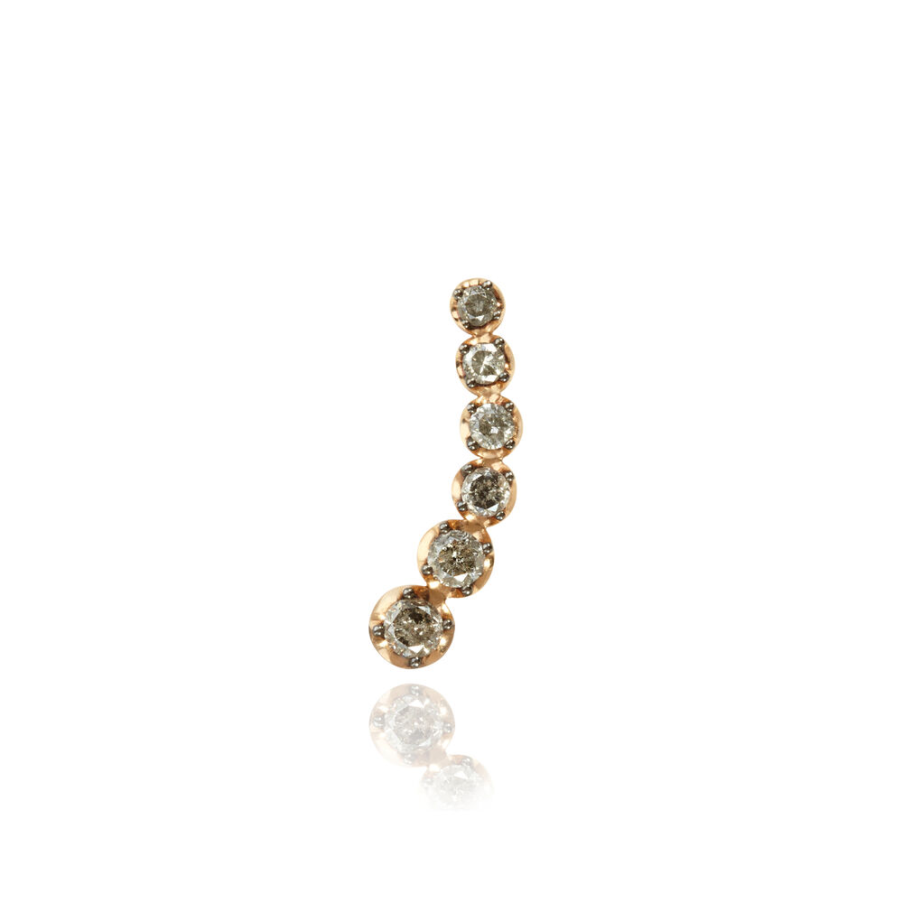 Dusty Diamonds 18ct Rose Gold Diamond Left Ear Pin | Annoushka jewelley